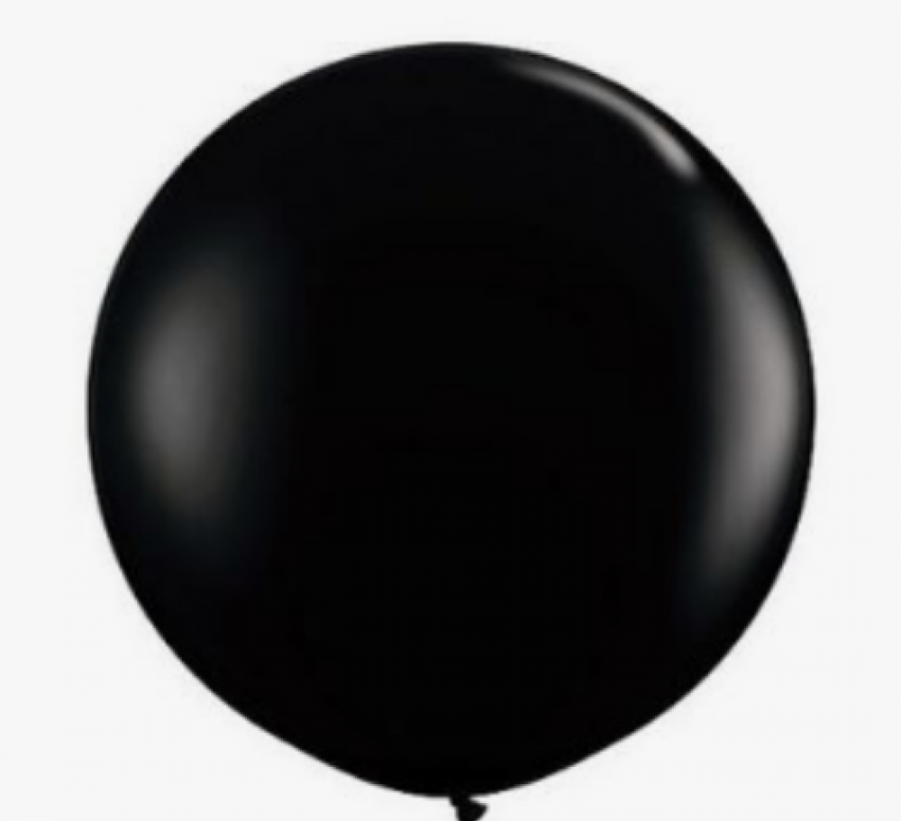 Jumbo 36''/100 cm Latex Balloon Black (1 Piece)
